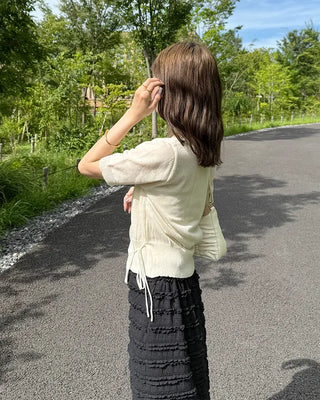 Asymmetrical Wrap Knit