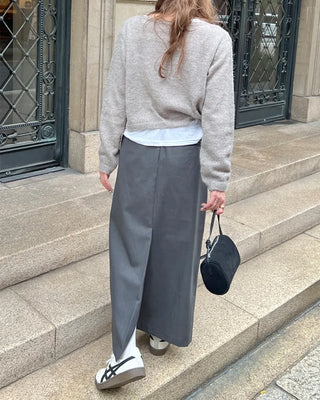 H-line maxi long skirt