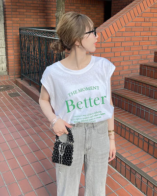 Better Lettering Sleeveless T-Shirt
