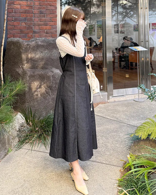 Denim bustier dress