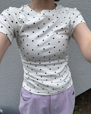 Polka Dot Short Sleeve T-Shirt