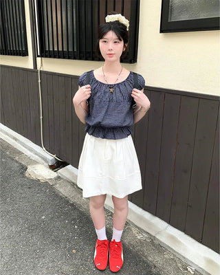 Checked blouse