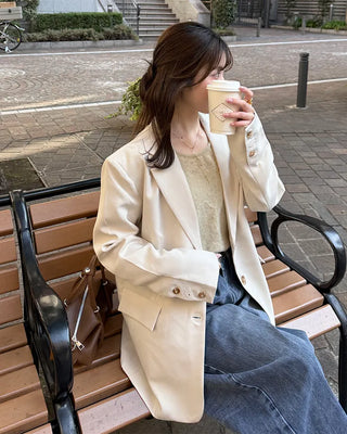 Oversized blazer jacket