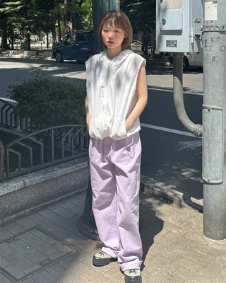 Colored cotton pants