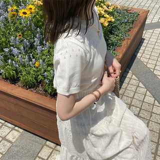 Punched Simple Summer Knit