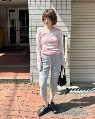 Sweat Slim Capri Pants