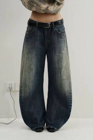 MASONPRINCE Distressed Curved Denim