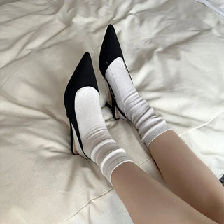 Stiletto slingback mid-heel