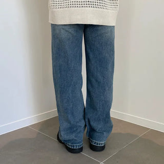 Wide Easy Denim Pants
