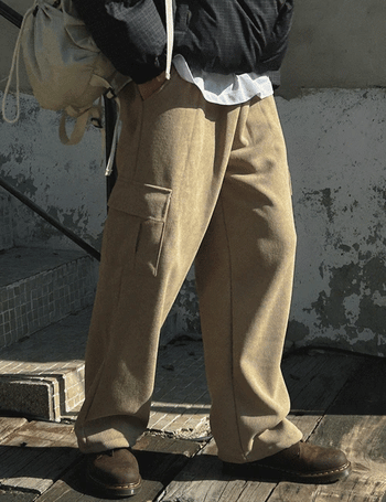 [Cargo] #SheepskinLined Air Corduroy Elastic Pants (5 colors, M~L)