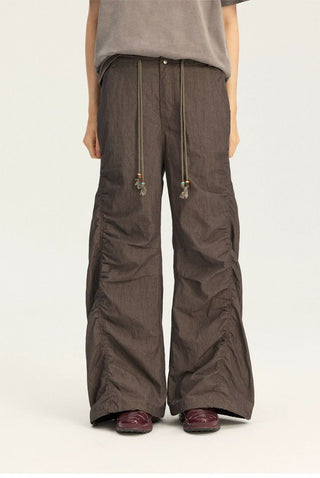 [Monterest] Washed Pleated Wide Leg Pants