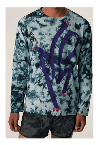 [CONP] Graffiti Logo Tie-Dye Long Sleeve Tee