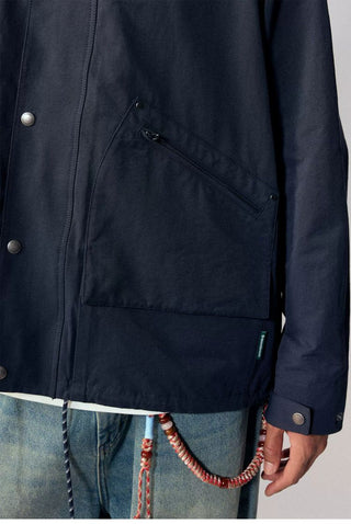 [Monterest] Corduroy Collar Multi-Pocket Field Jacket