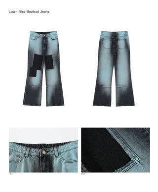 CONP Low-Rise Bootcut Jeans (Blue)