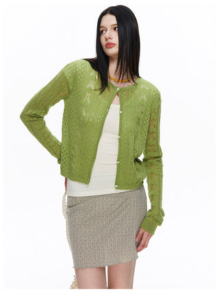 [NECY] Blossom Open Walk Knit Cardigan (2color)
