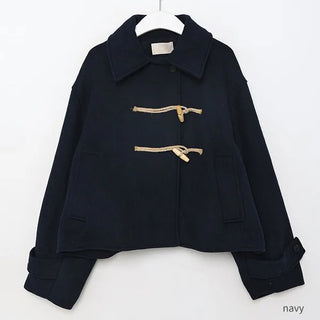 Wool double duffel coat