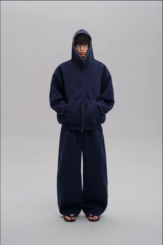 [MASONPRINCE] Dome Silhouette Air Layer Sweatsuit