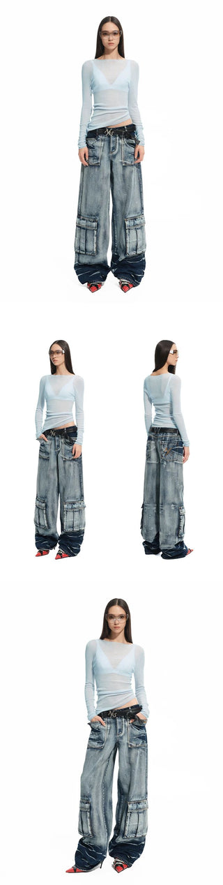 [NOTAWEAR] Wool Asymmetric Hem Slim Fit Knit  Top