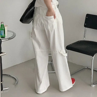 String cotton pants