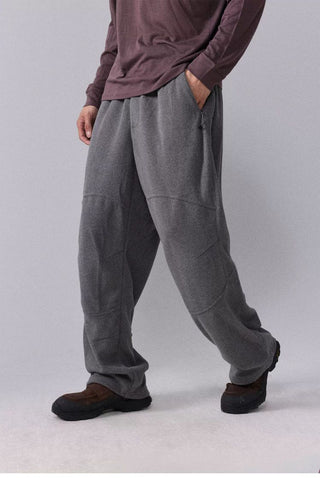 [Monterest] Fleece Wide Leg Drawstring Pants