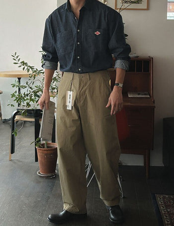 PL Patch Denim Shirt (2 colors)