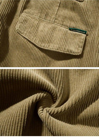 [Monterest] Washed Corduroy Wide Leg Work Pants