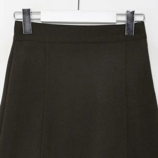 Wool A-line skirt