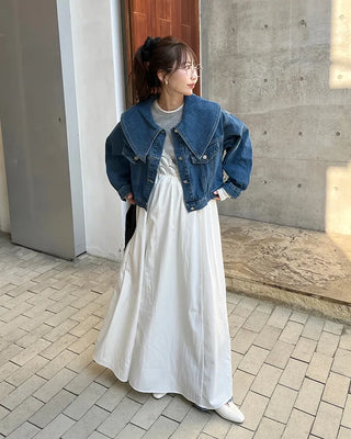 Big Collar Denim Jacket