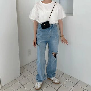 Organza Layered T-Shirt
