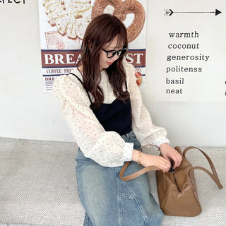 Bistier Dot Blouse Set