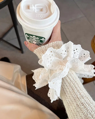 Lace scrunchie
