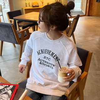 Raglan Sleeve Lettering Sweatshirt
