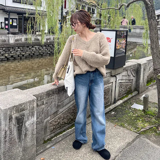 (Unisex) Basic V-Neck Knit