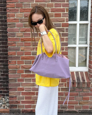 Nylon Multi-Square Tote Bag