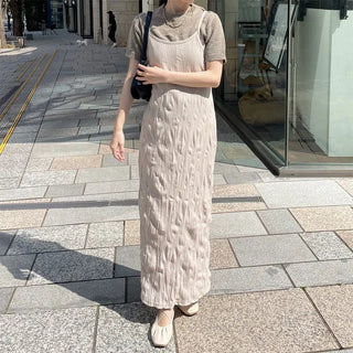 Half-sleeve knit