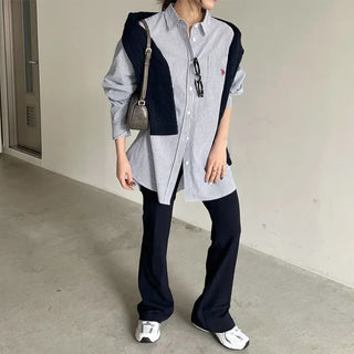 Slim bootcut slacks
