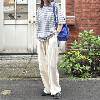 (Unisex) Cotton Wide Pants