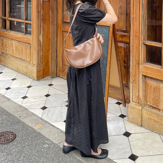 Half-moon shoulder bag