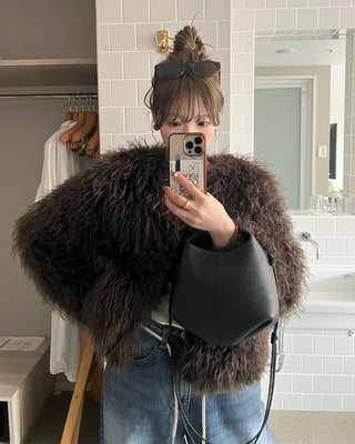 Fur short jacket