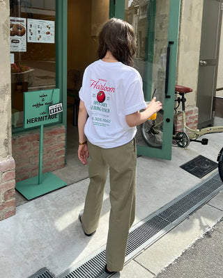Tomato Lettering Loose Fit Short Sleeve T-Shirt