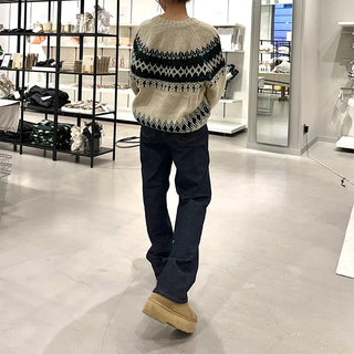 Nordic pattern knit