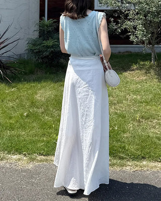 Wrap long skirt