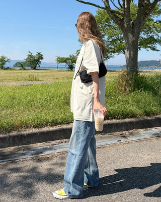 Block Stitch Oversized Tunic