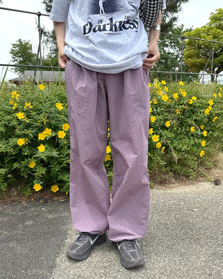 (Unisex) Nylon Check String Pants