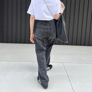 Straight-fit denim pants
