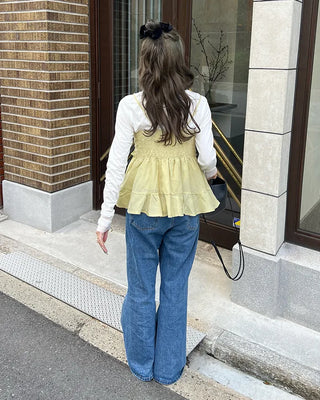 Lace frill camisole
