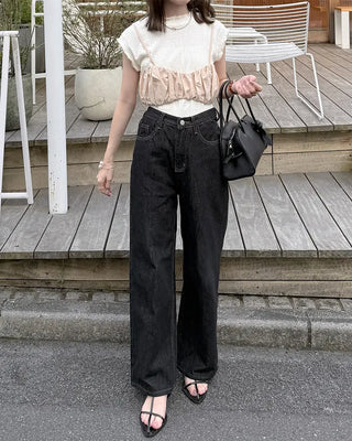Shirred Cropped Bustier