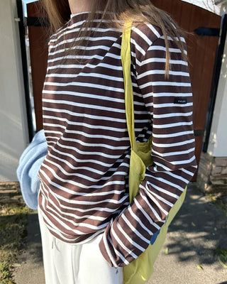 Classic striped T-shirt with label