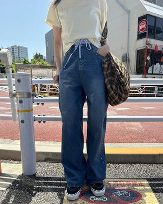 Stud Line Denim Pants