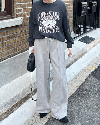 WOOD print sweatshirt